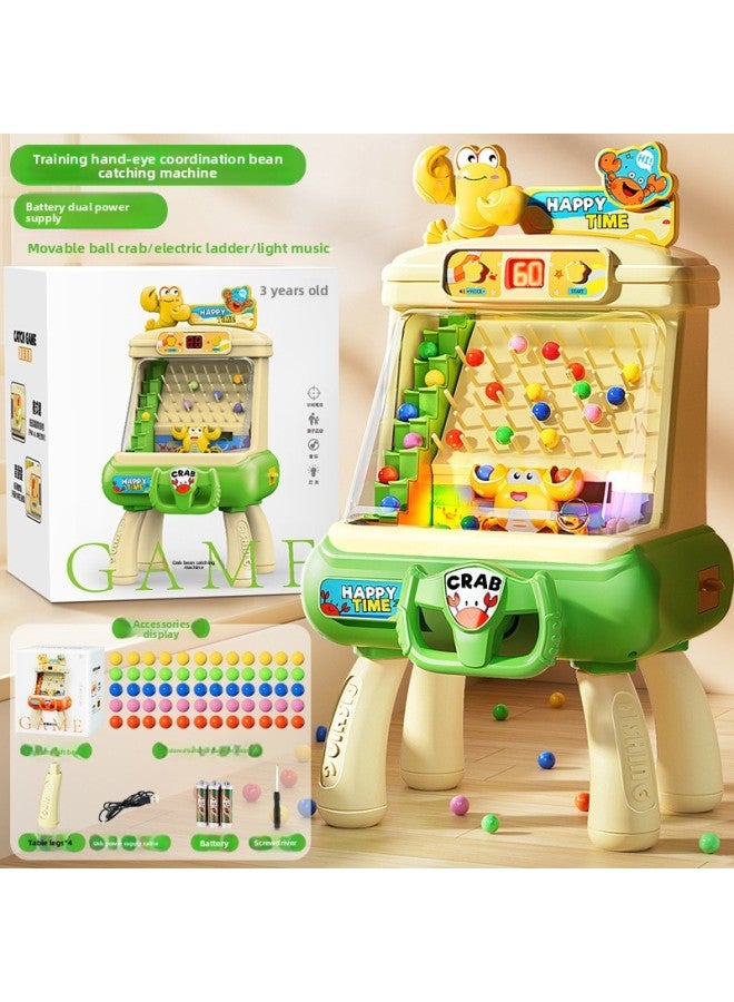 Children's Peas Crab Electric Ball-receiving Machine Interactive Table Game Mentation Educational Toys for Parents and Children Birthday Gift for Men